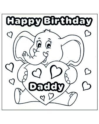 Louring in card happy birthday daddy