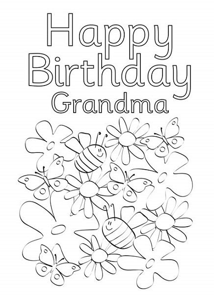 Happy birthday grandma coloring pages birthday coloring pages happy birthday coloring pages happy birthday grandma