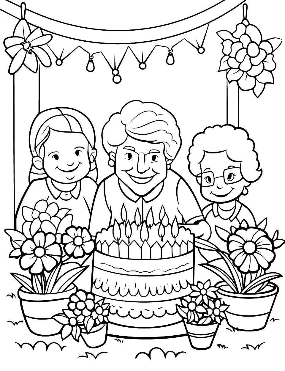 Happy birthday coloring pages free printables