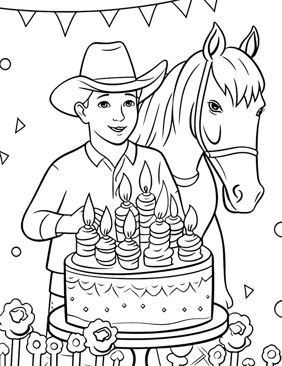 Happy birthday coloring pages free printables