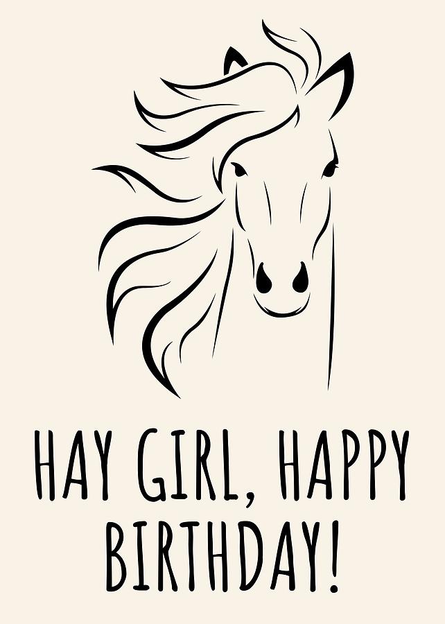 Horse lover birthday card