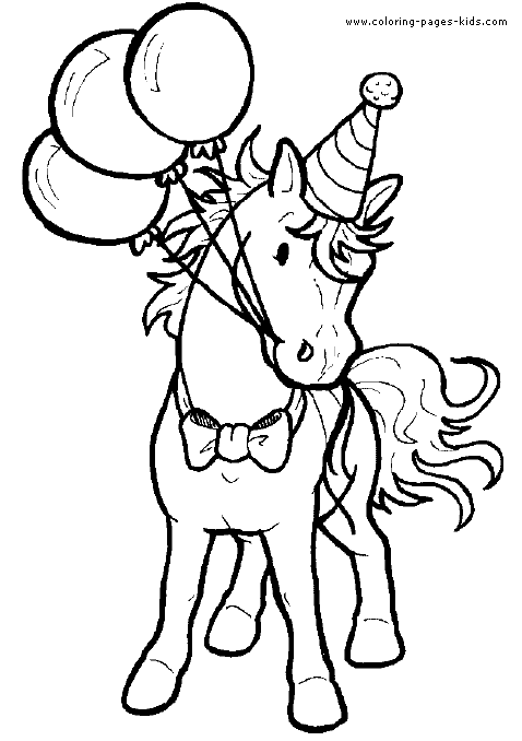 Horses coloring page