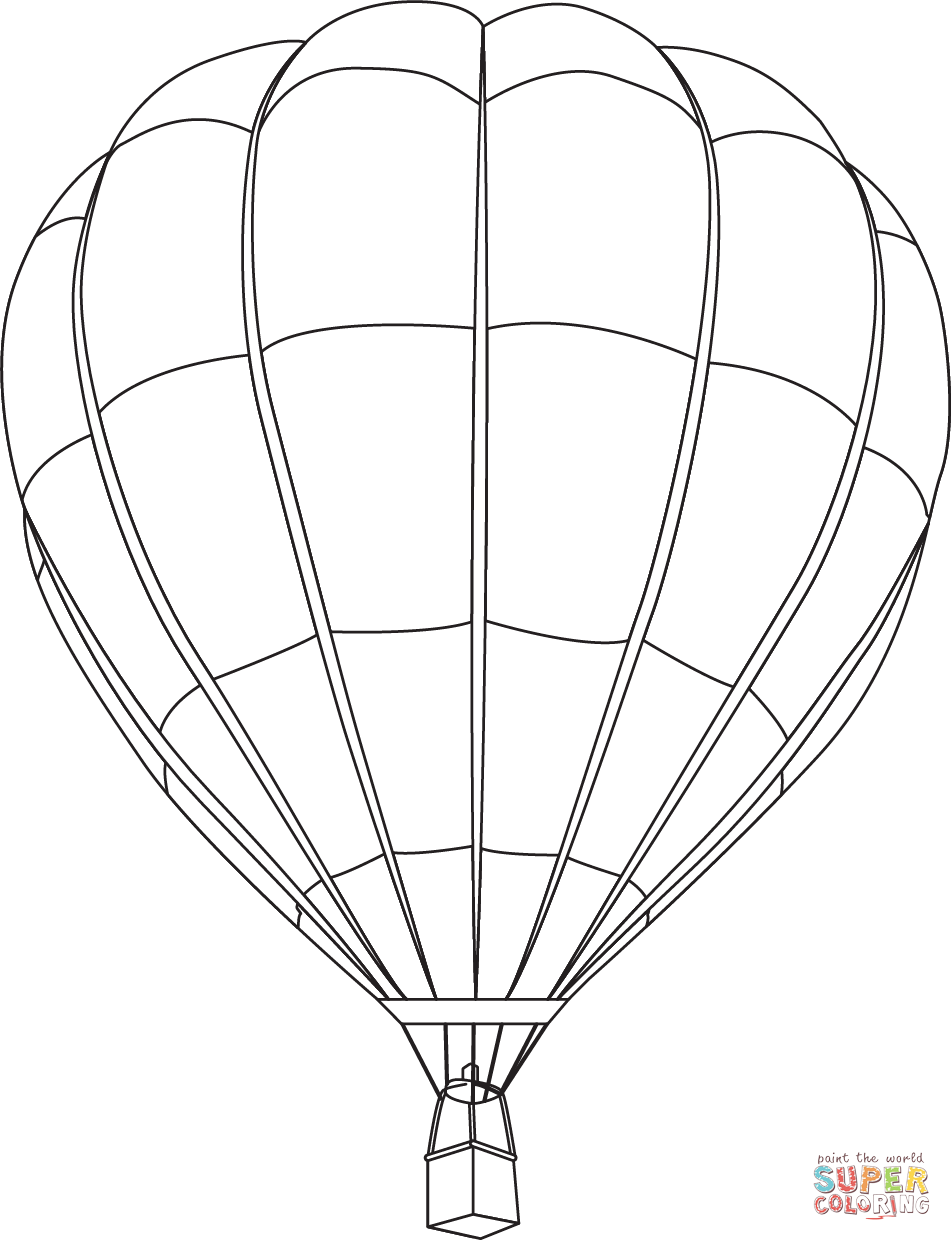 Hot air balloon coloring page free printable coloring pages