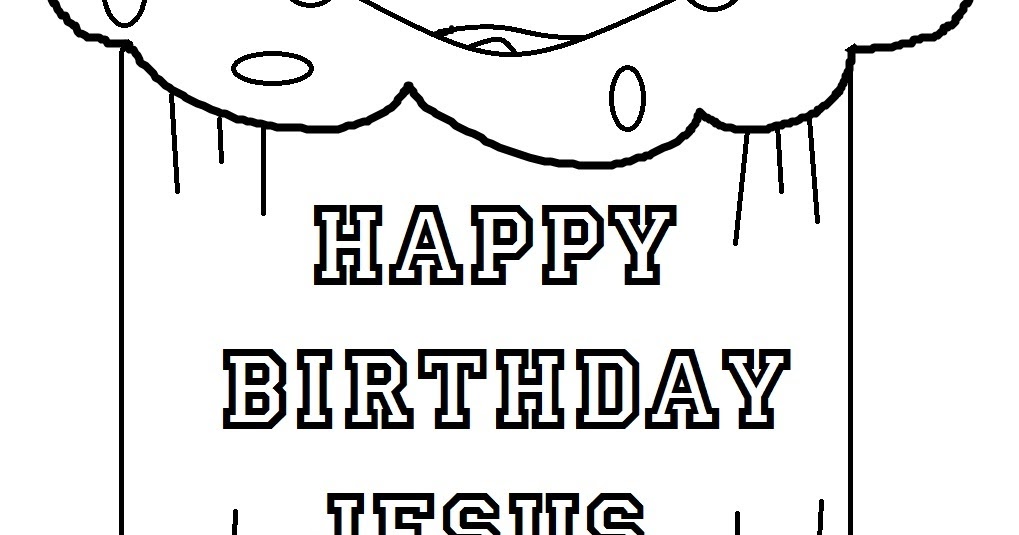 Church house collection blog happy birthday jesus cupcake coloring page