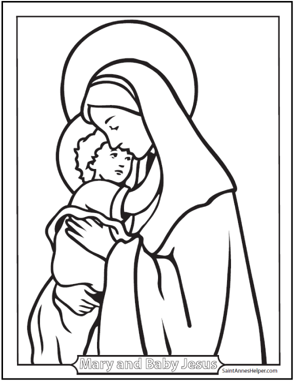 Mothers day coloring pages âïâï religious marian feast day cards