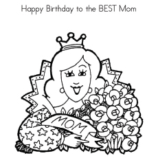 Happy birthday coloring pages