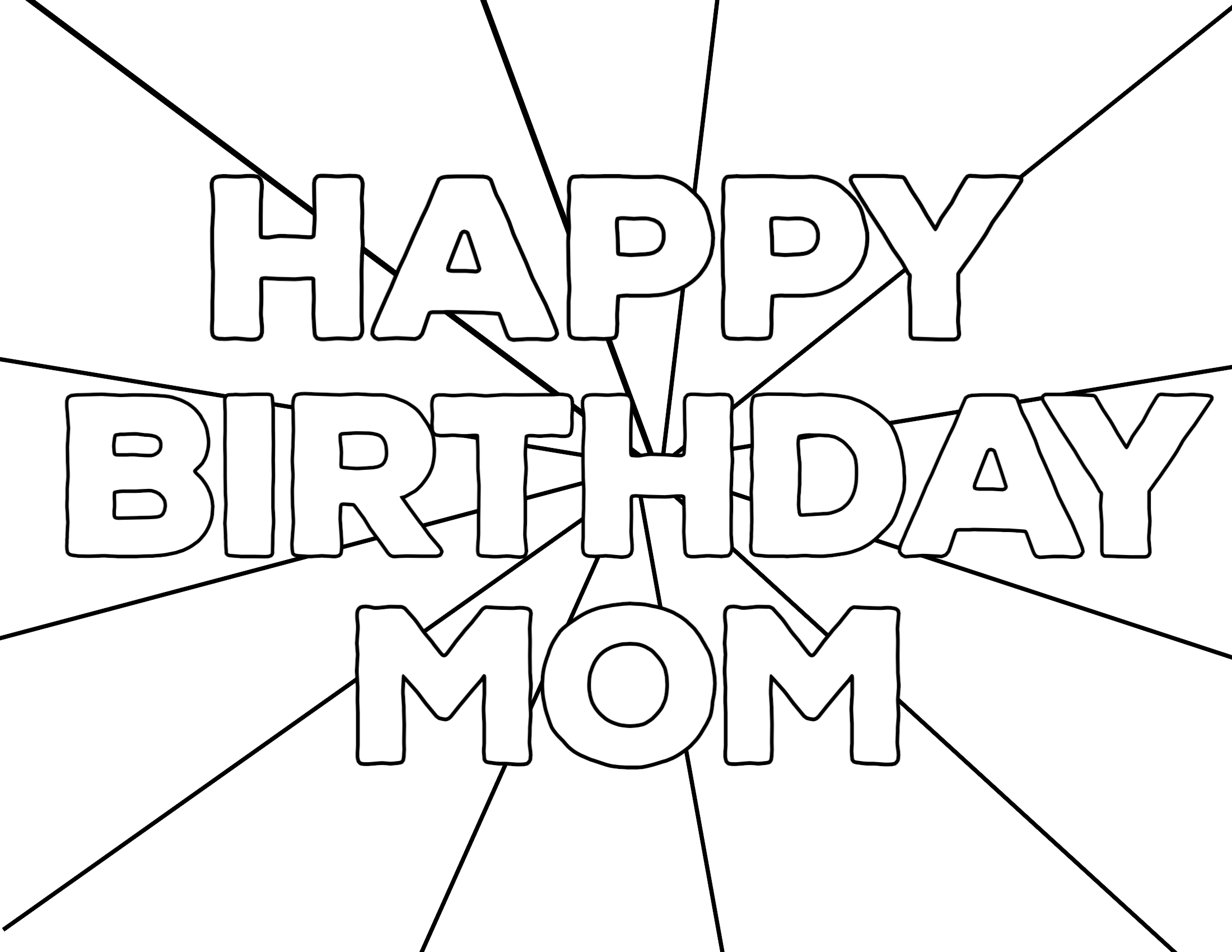 Free printable happy birthday coloring pages