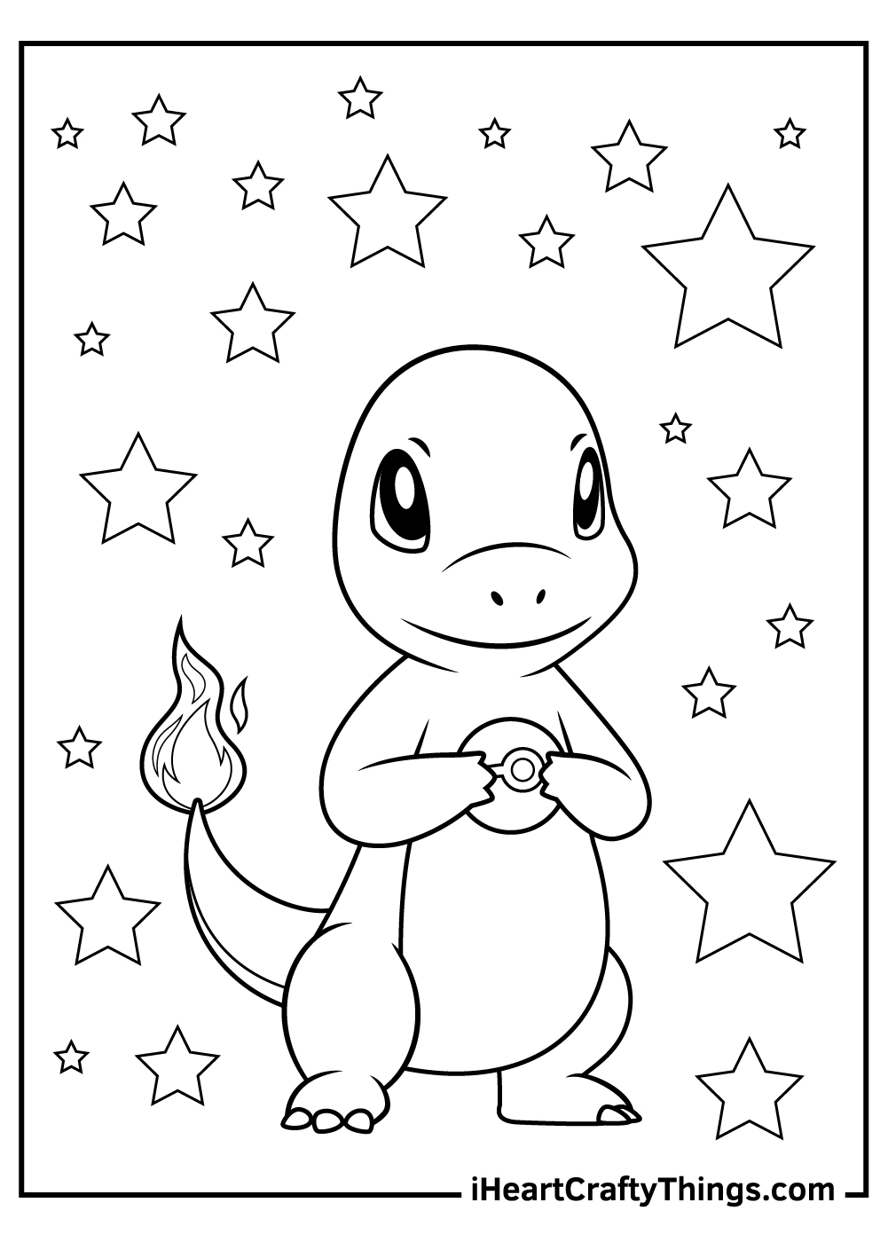 Charmander coloring pages free printables