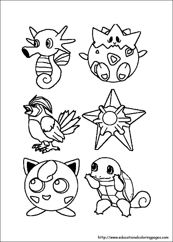 Coloring pages for kids pokemon coloring pages