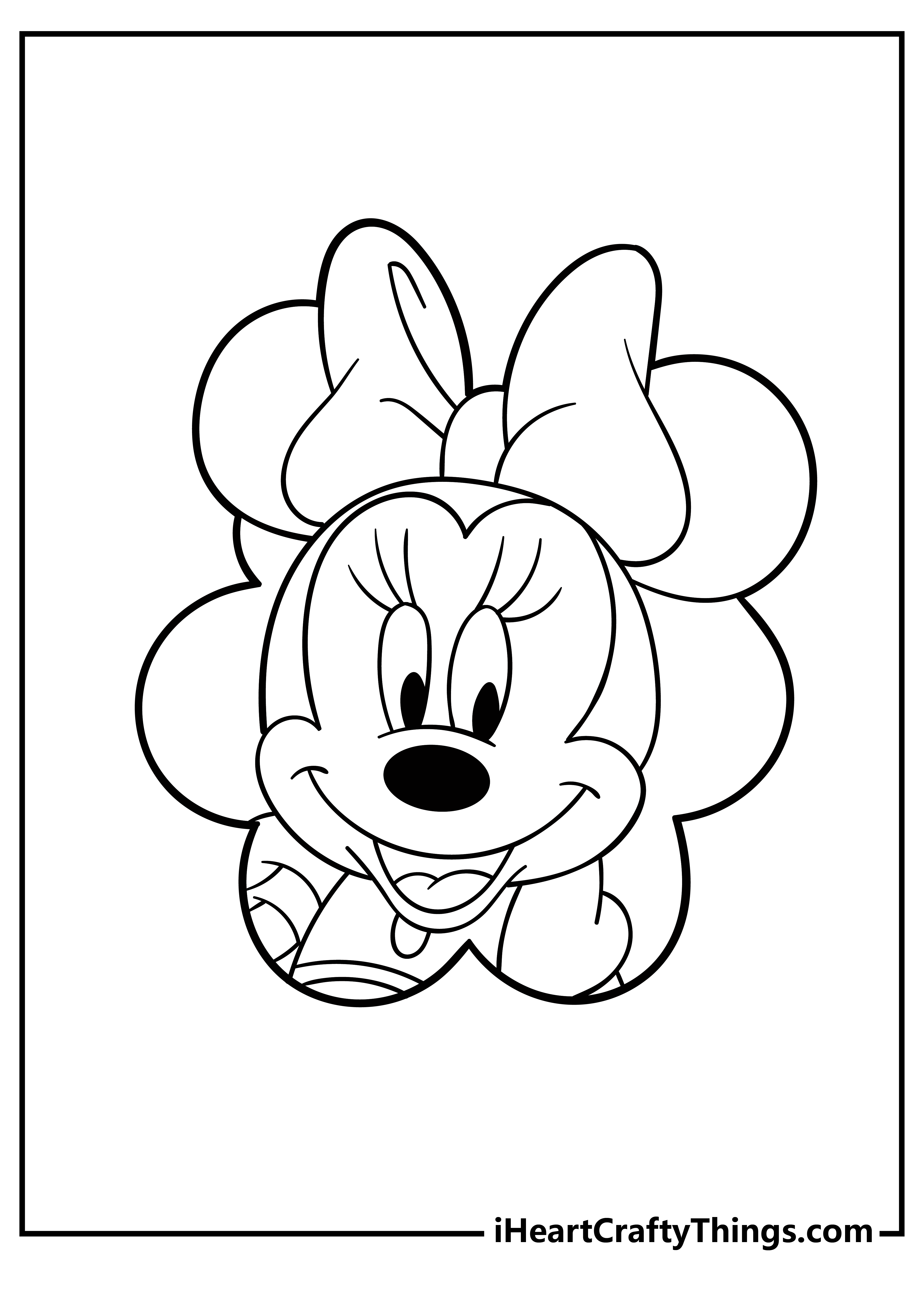 Minnie mouse coloring pages free printables