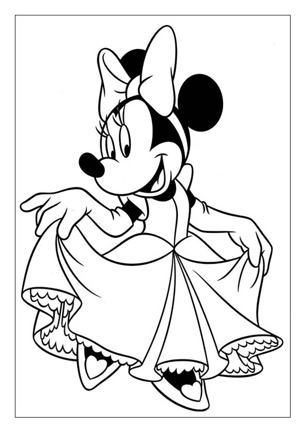 Minnie mouse coloring pages printable coloring sheets