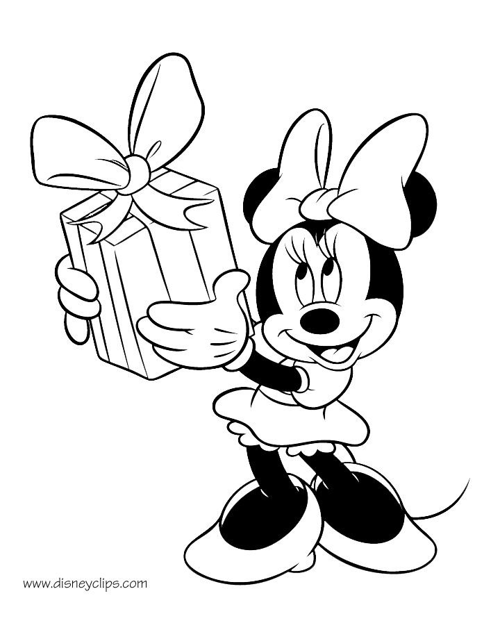 Minnie mouse special events coloring pages