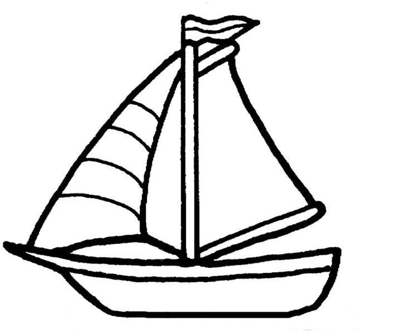 Sailboat coloring pages