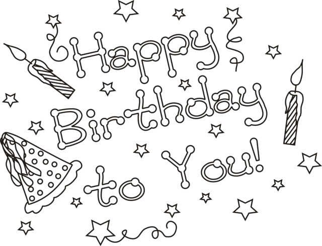 Take a look at these happy birthday coloring pages pdf