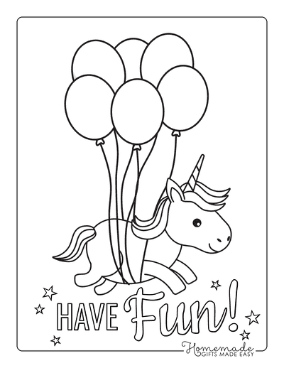 Magical unicorn coloring pages for kids adults