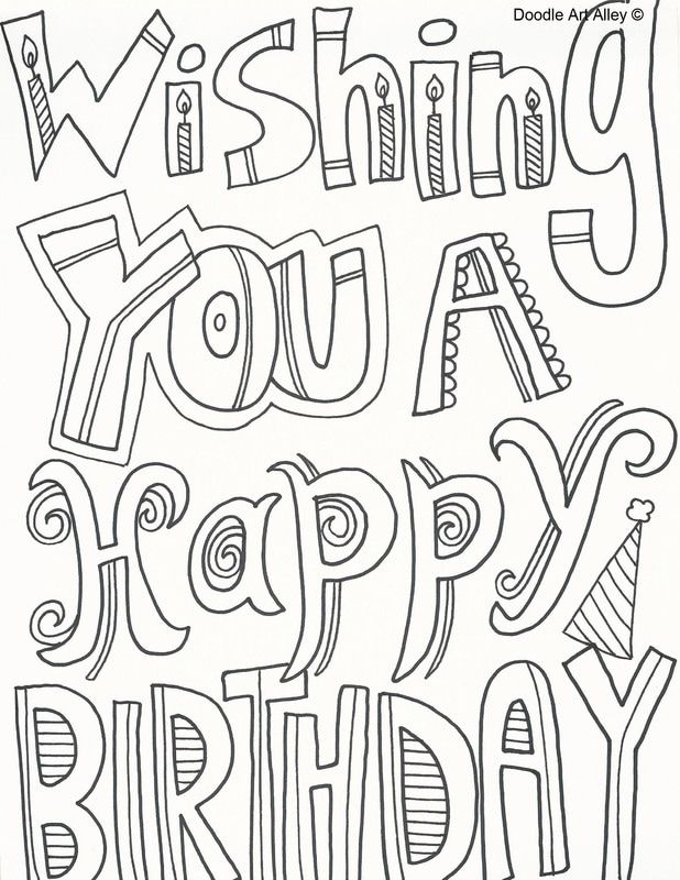 Visit our collection to download birthday coloring pages for kids