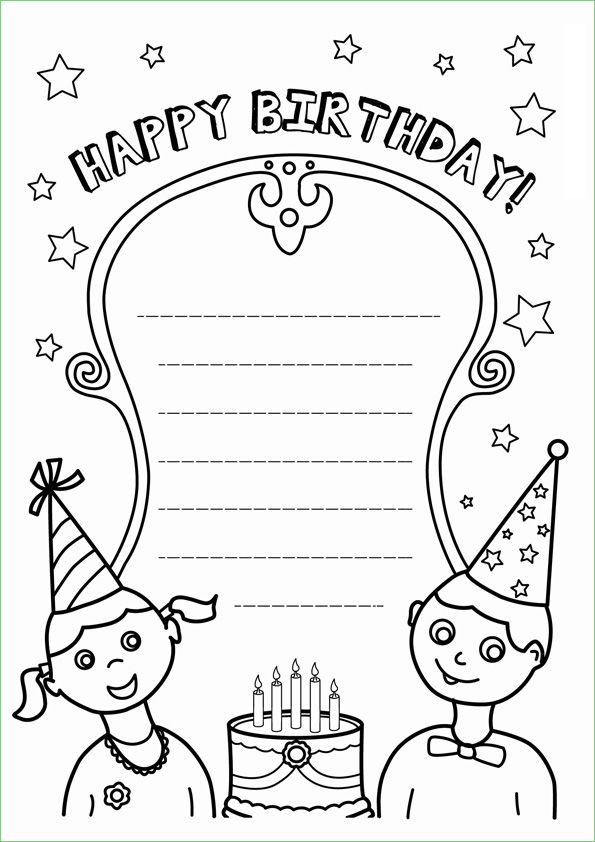 Happy birthday greeting card coloring pages happy birthday coloring pages happy birthday printable coloring birthday cards