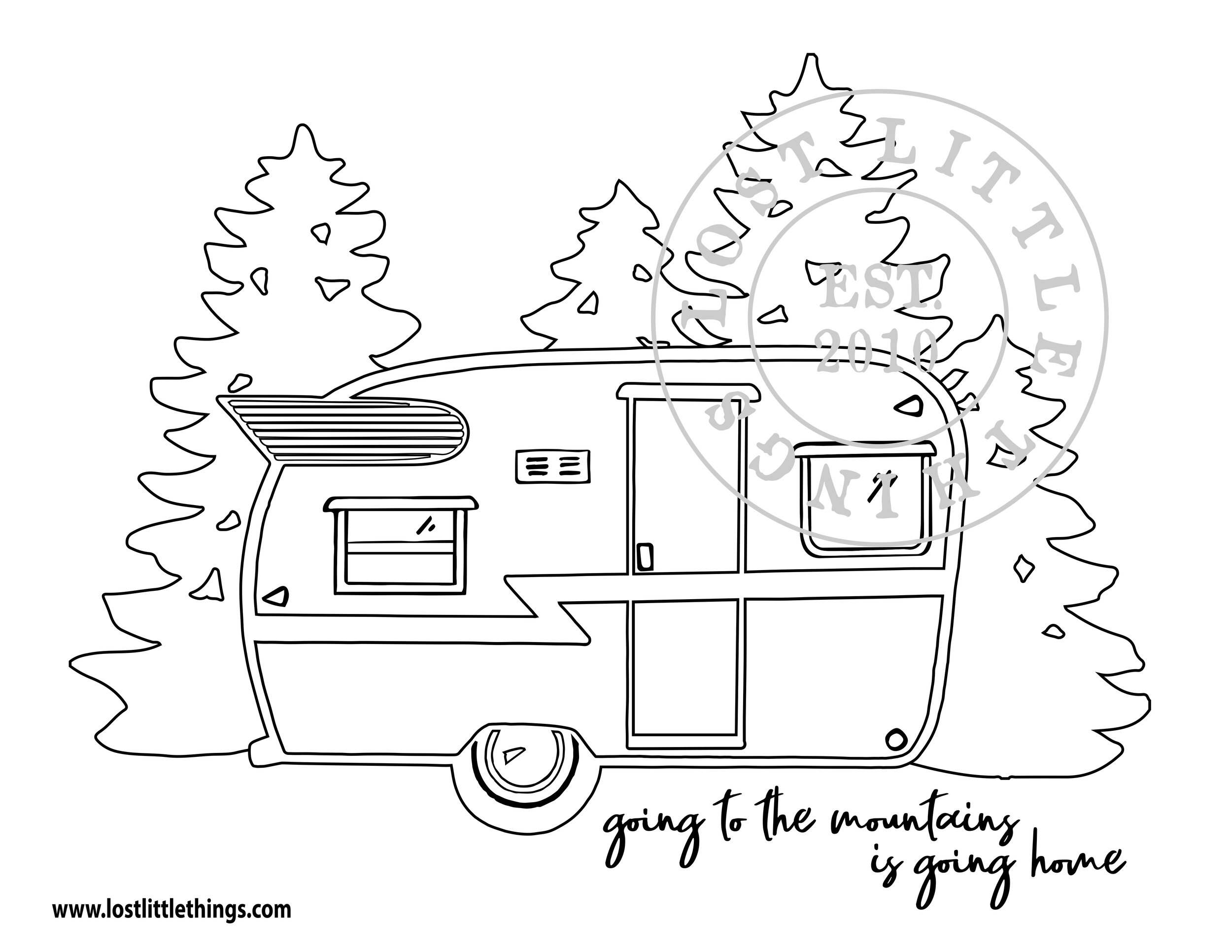 Free coloring pages â lost little things