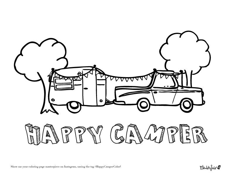Free download camper coloring page coloring pages camping coloring pages pumpkin coloring pages