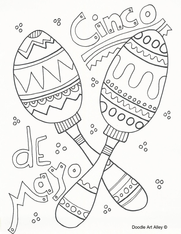 Cinco de mayo coloring pages