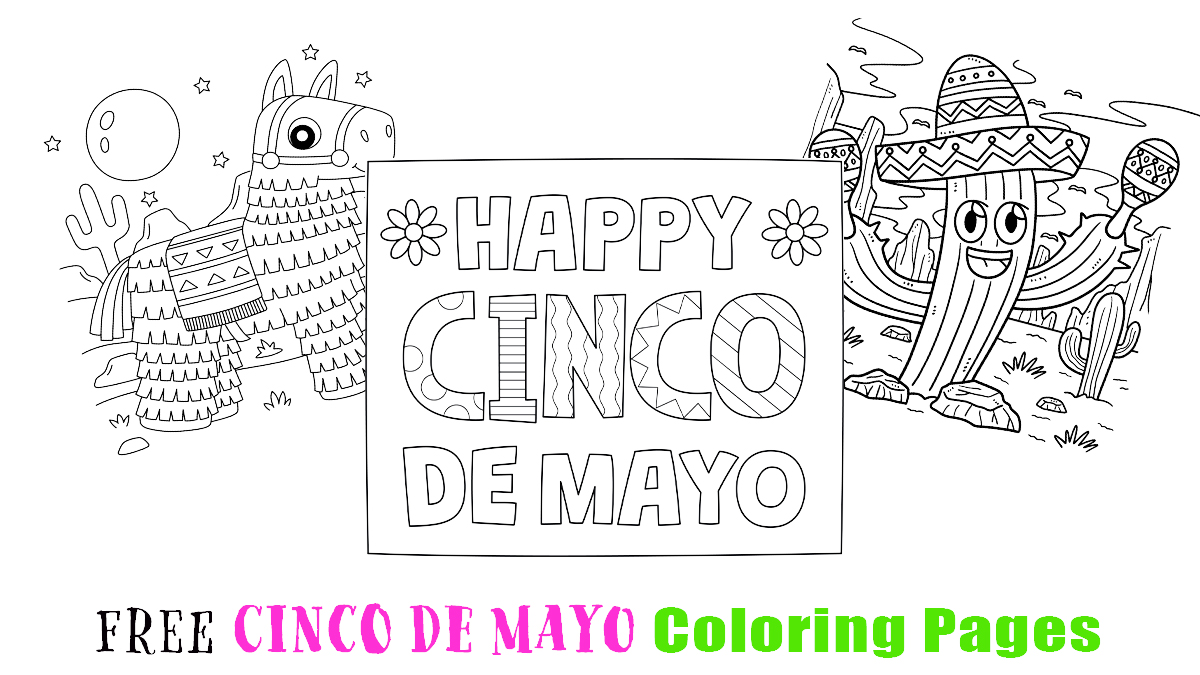 Free cinco de mayo coloring pages for kids