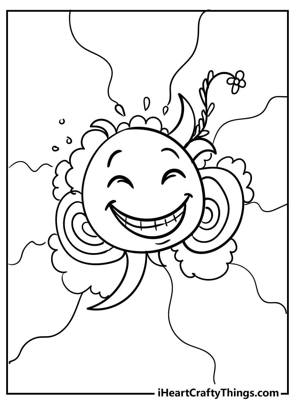Happy coloring pages free printables