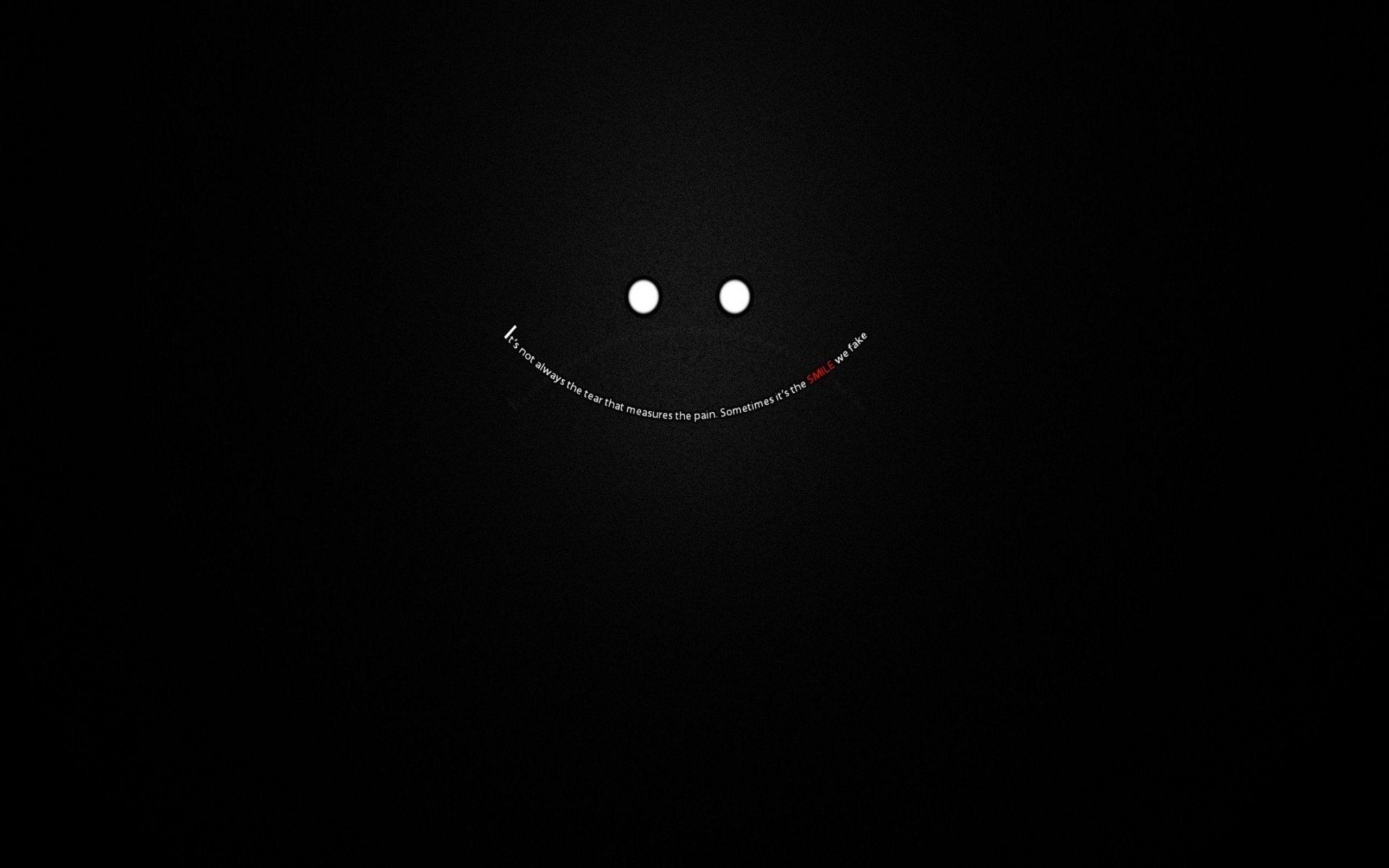 Happy face black wallpapers