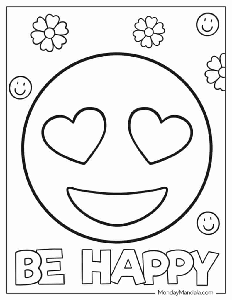 Heart coloring pages free pdf printables