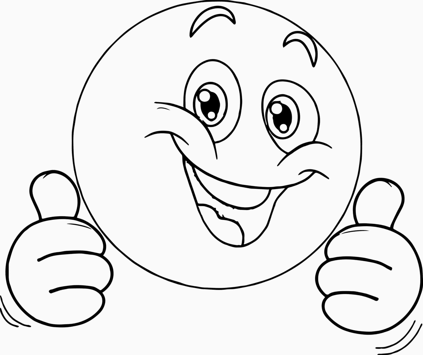 Smiley face coloring pages printable for free download