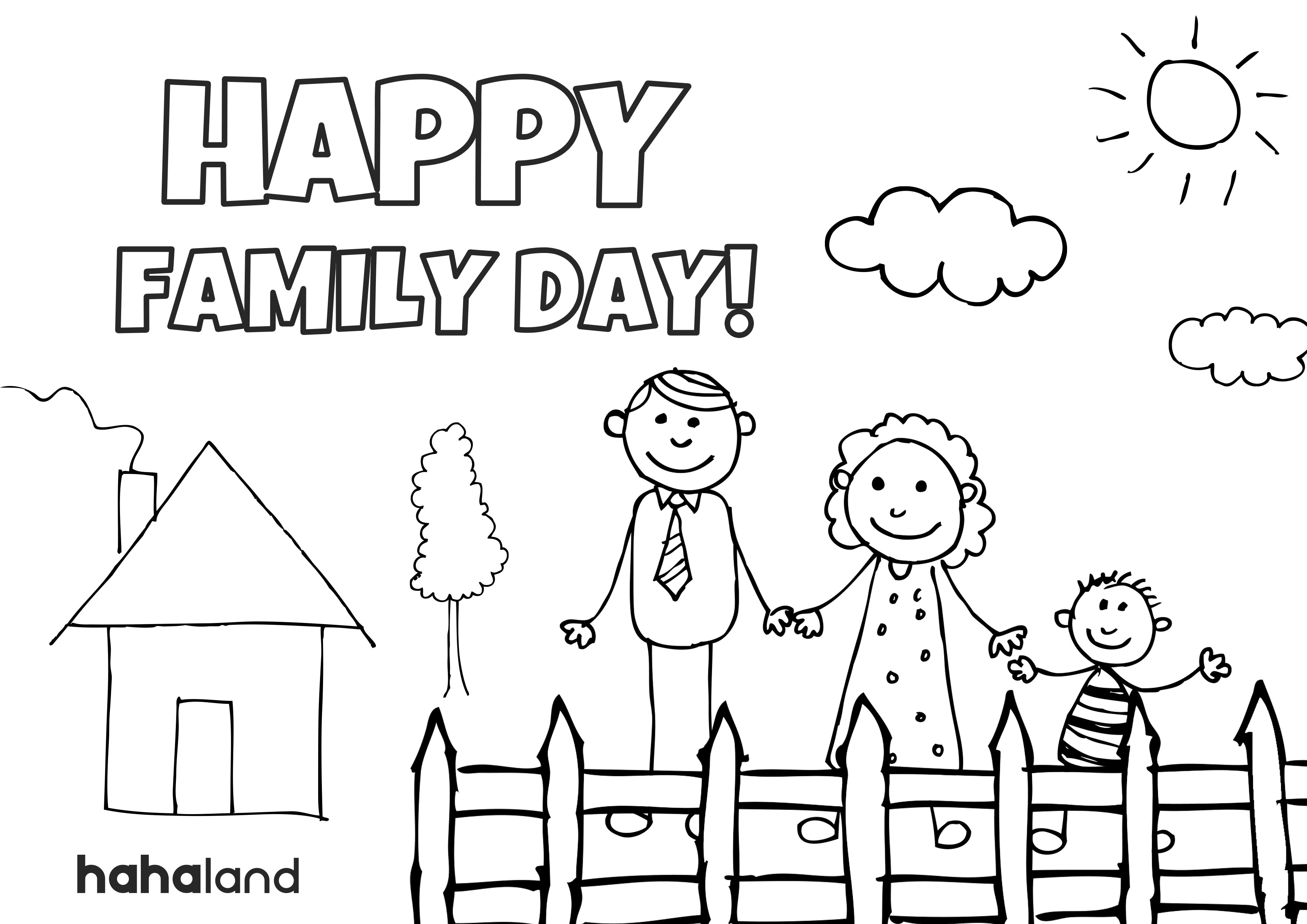 Free we are family coloring pages â