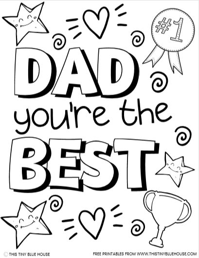Free cute printable fathers day coloring pages fathers day coloring page fathers day card template fathers day quotes