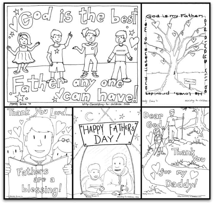 Fathers day coloring pages free easy print pdf