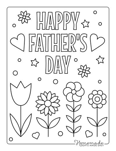 Happy fathers day coloring pages for kids