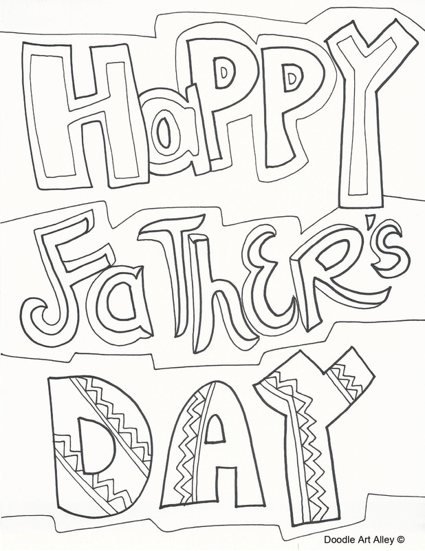 Fathers day coloring pages