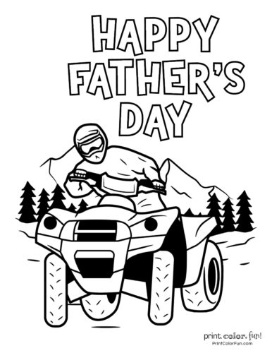 Free printable fathers day coloring pages