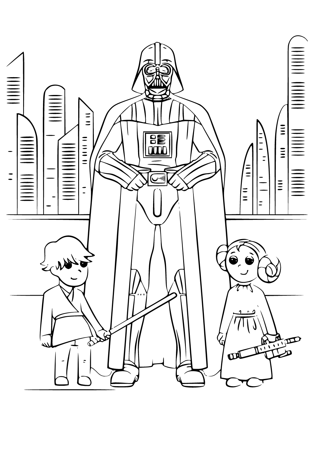 Free printable happy fathers day darth vader coloring page sheet and picture for adults and kids girls and boys