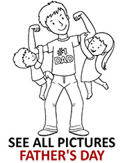 Fathers day coloring page sheet