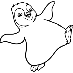 Happy feet coloring pages printable for free download