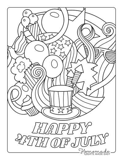 Fourth of july coloring pages free independence day printables