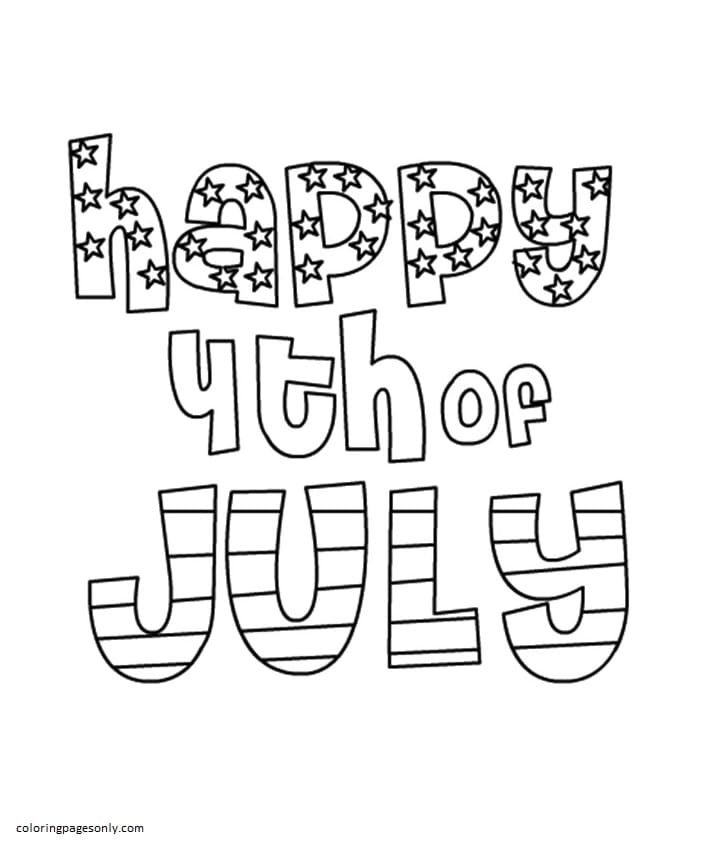 Th of july coloring pages printable for free download