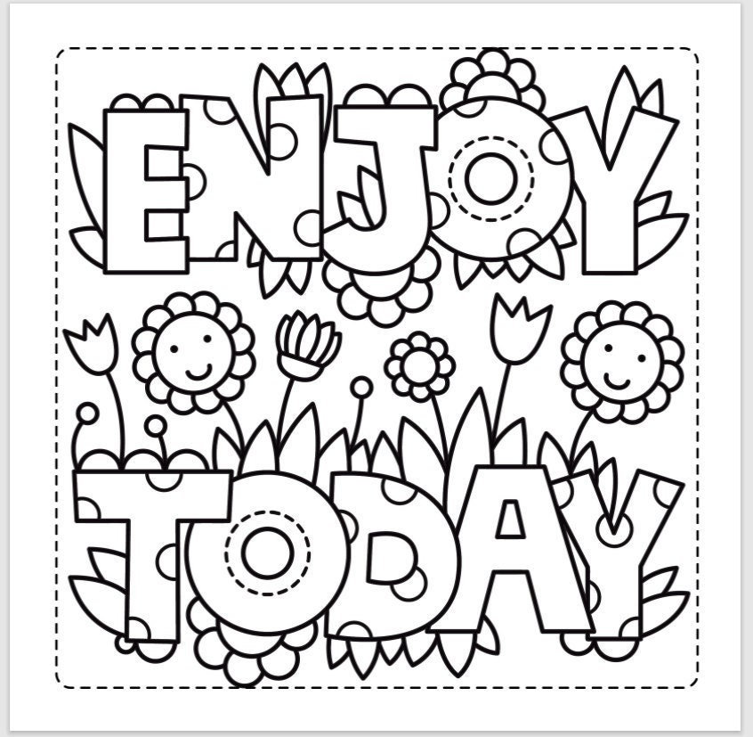 Kids inspirational coloring pages so cute download now