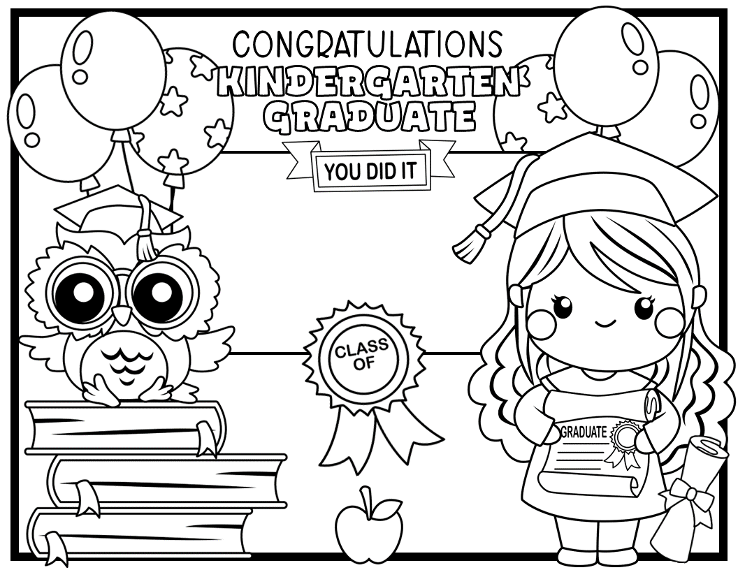 From cap and gown to crayons graduation coloring placemats for your little graduate