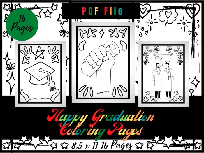 Happy graduation coloring pages for kids graduation coloring sheets pdf teaching resources