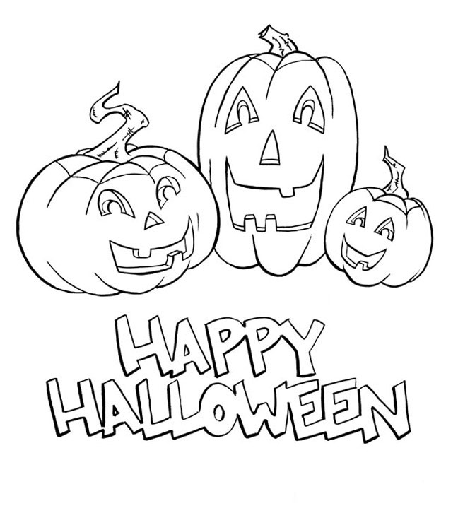 Halloween colouring pages for kids free printables