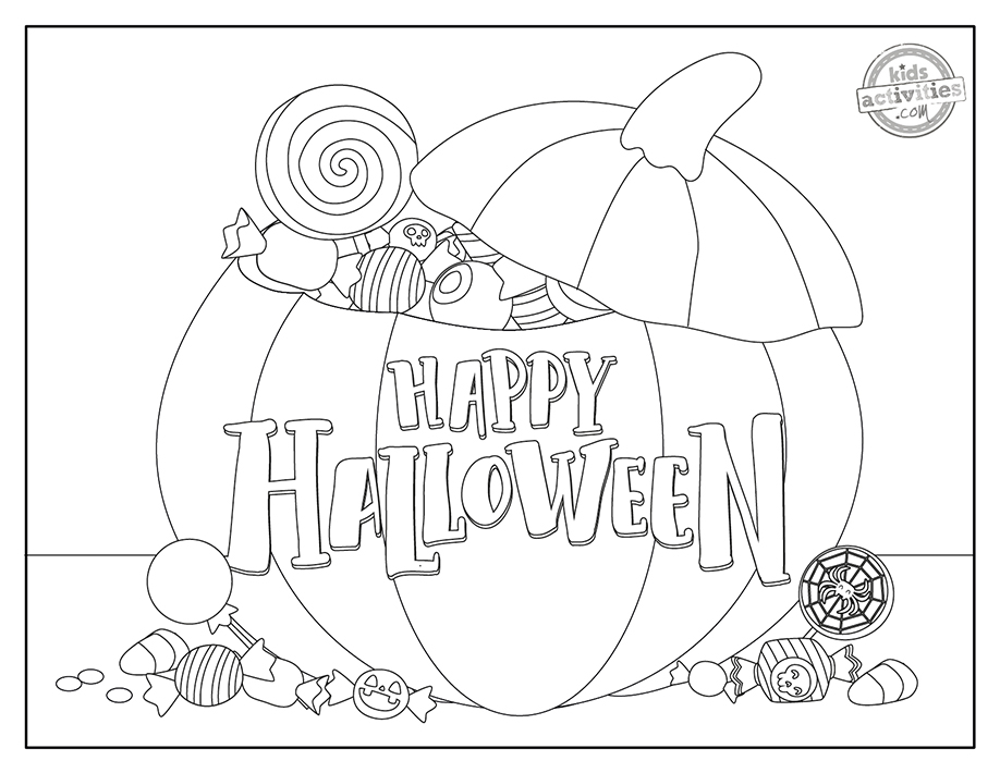 Free printable happy halloween coloring pages kids activities blog