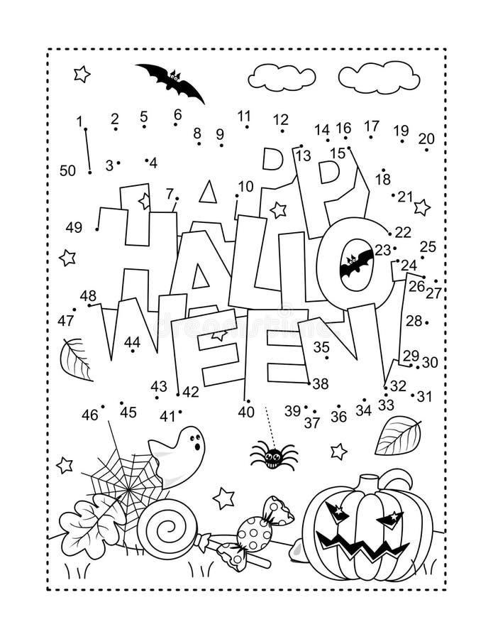 Halloween colouring sheet stock illustrations â halloween colouring sheet stock illustrations vectors clipart