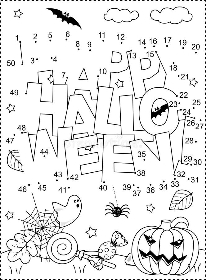 Halloween colouring sheet stock illustrations â halloween colouring sheet stock illustrations vectors clipart