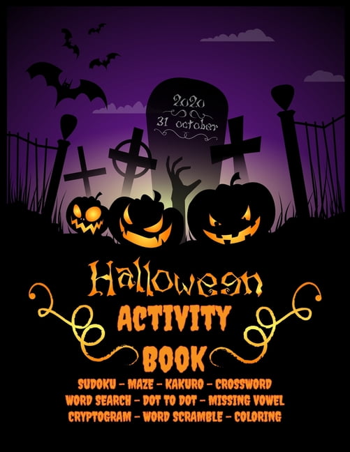 Halloween activity book happy halloween activities