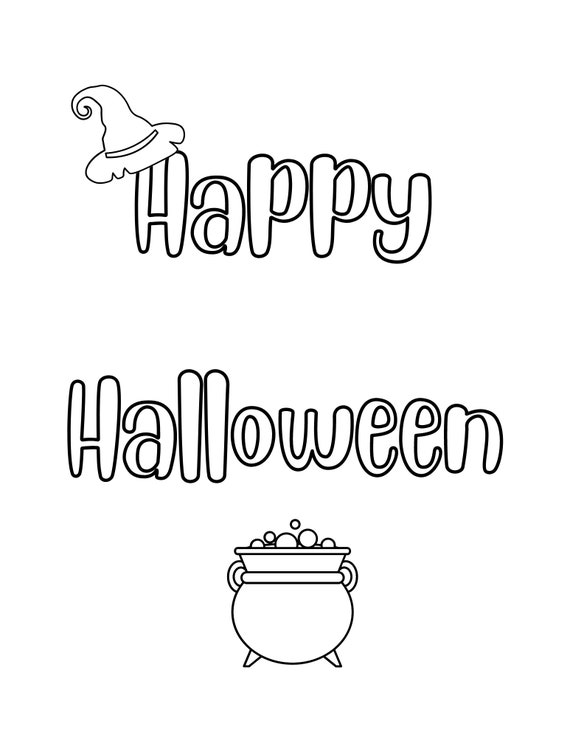 Halloween activity pages for kids coloring pages word search mazes spot the difference and so much more instant download