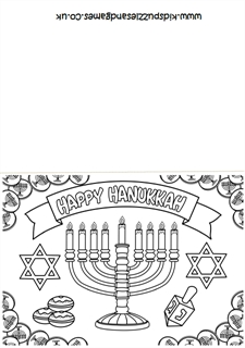 Happy hankah card to lour